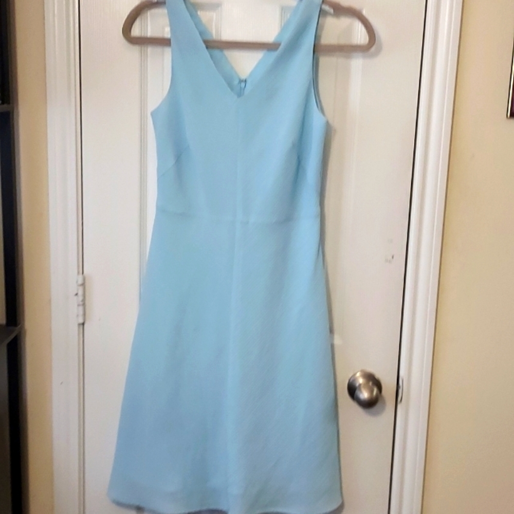 Petite Sophisticate light blue dress